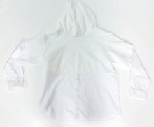 Load image into Gallery viewer, Hooded Split Dress Shirt - BLANC