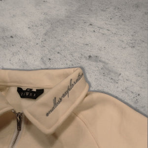 BIRCH - Quarter Zip Sueded Cotton Fleece Sweatshirt